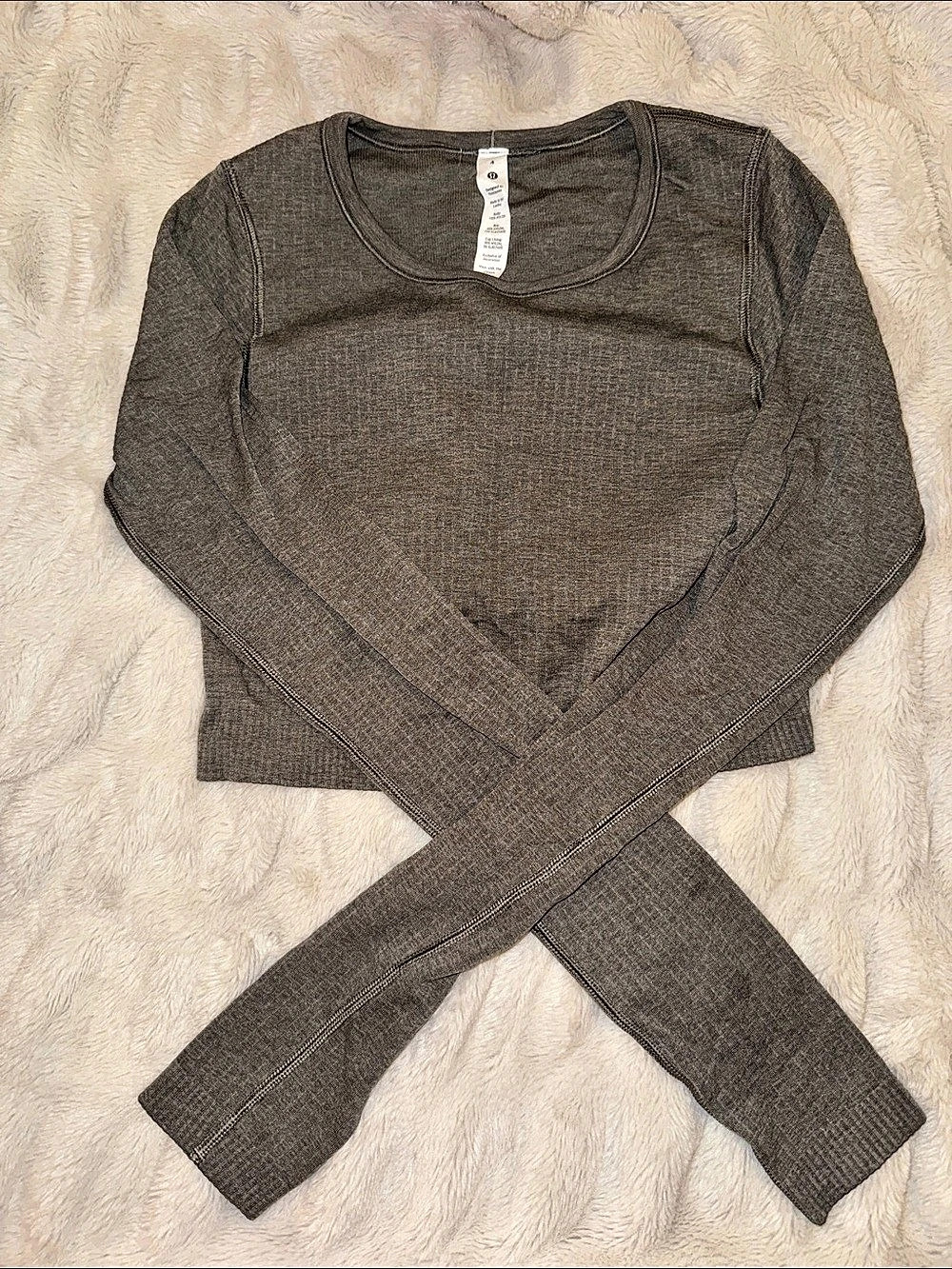 Lululemon Ebb to Street Long Sleeve Gray Size 4